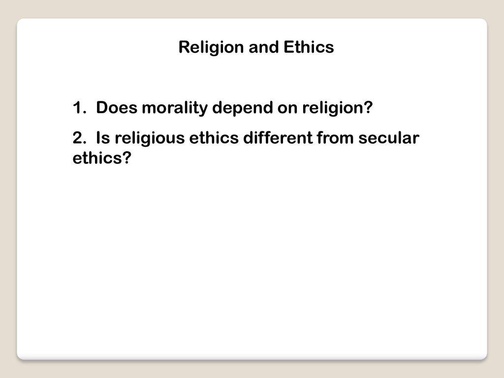 how does religion influence moral behaviour